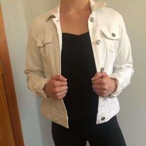 The Limited White Jean jacket